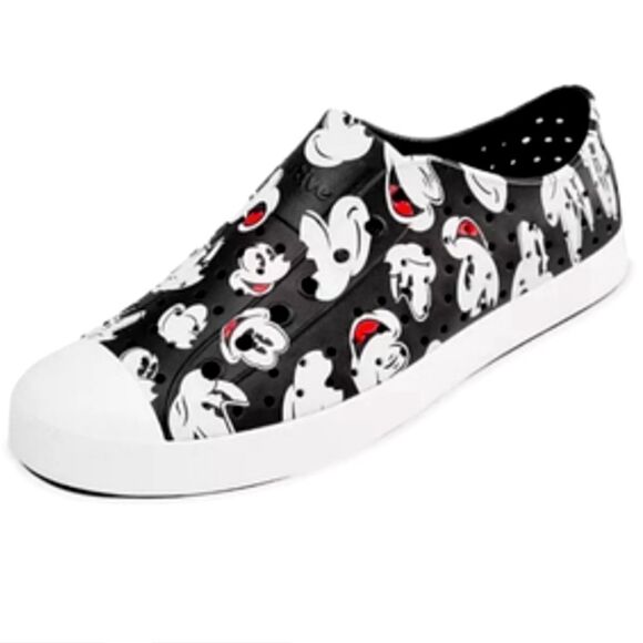 BRAND NEW DISNEY NATIVE SHOES MICKEY MOUSE ALL OVER PRINT - Picture 1 of 16